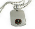 Premium Medical ID Dog Tag with Raised emblem (6 lines engraved)